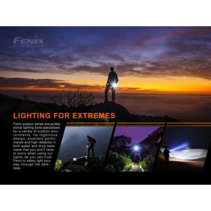 Fenix LD22V20 - Linterna recargable LED LED/USB IP66 800 lm 220 h