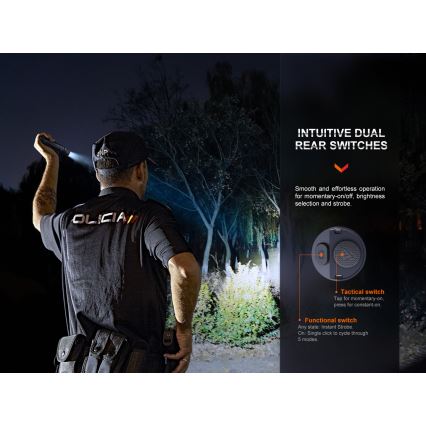 Fenix PD36RPRO - LED Linterna táctica recargable LED/USB IP68 2800 lm 42 h 5000 mAh