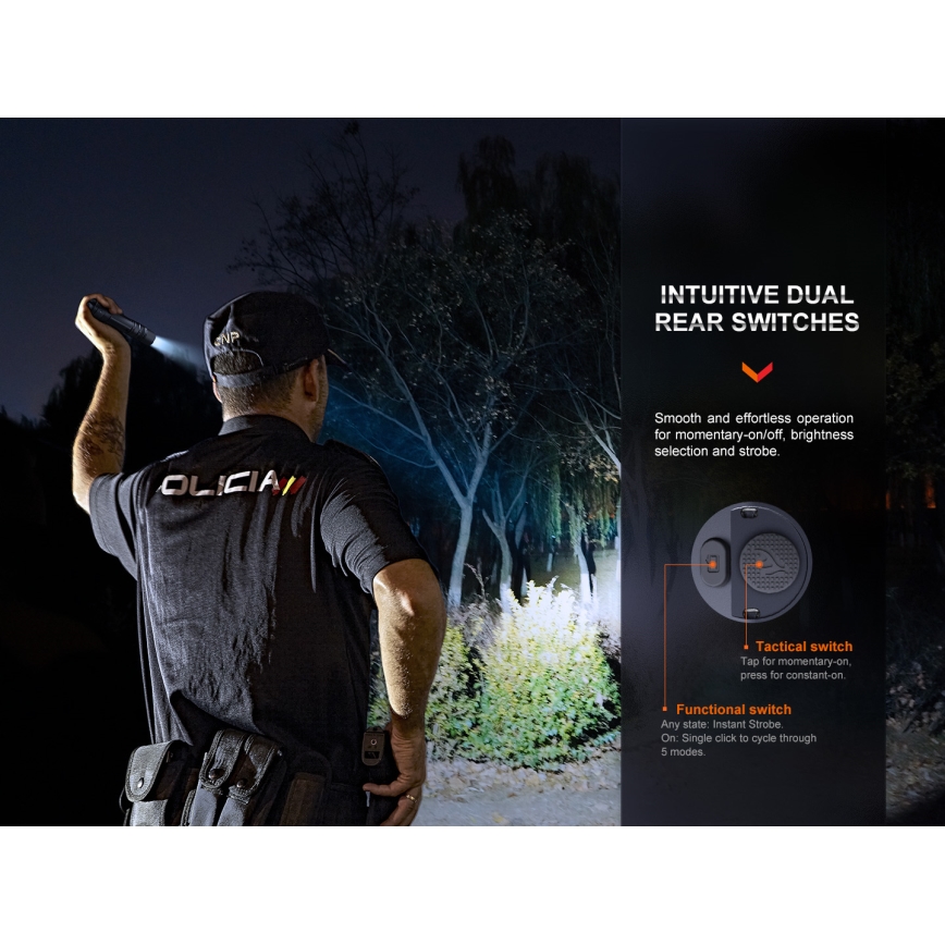 Fenix PD36RPRO - LED Linterna táctica recargable LED/USB IP68 2800 lm 42 h 5000 mAh