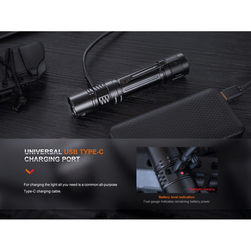 Fenix PD36RPRO - LED Linterna táctica recargable LED/USB IP68 2800 lm 42 h 5000 mAh