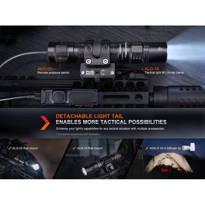 Fenix PD36RPRO - LED Linterna táctica recargable LED/USB IP68 2800 lm 42 h 5000 mAh