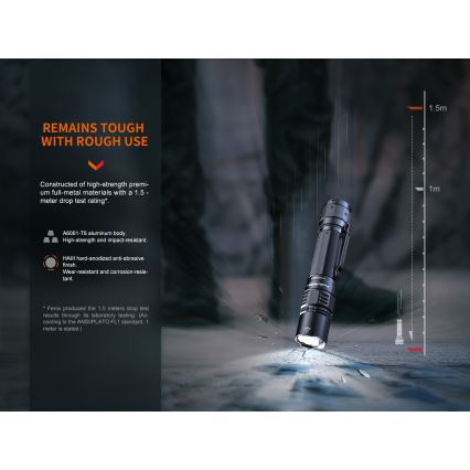 Fenix PD36RPRO - LED Linterna táctica recargable LED/USB IP68 2800 lm 42 h 5000 mAh