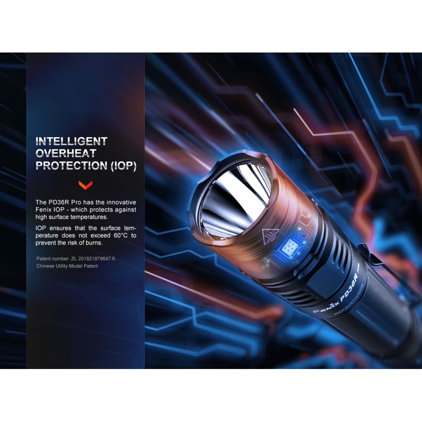 Fenix PD36RPRO - LED Linterna táctica recargable LED/USB IP68 2800 lm 42 h 5000 mAh