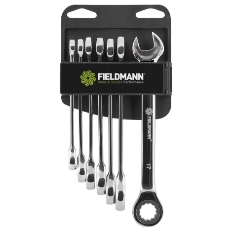 Fieldmann - Conjunto de llaves con carraca 7 piezas