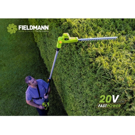 Fieldmann - Cortasetos telescópico sin cable 20V