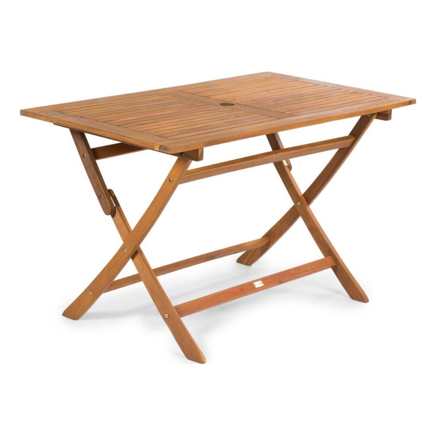 Fieldmann - Mesa de jardín plegable 120x70 cm acacia