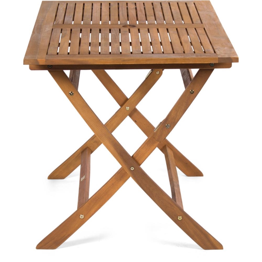 Fieldmann - Mesa de jardín plegable 120x70 cm acacia