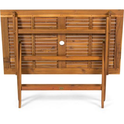 Fieldmann - Mesa de jardín plegable 120x70 cm acacia