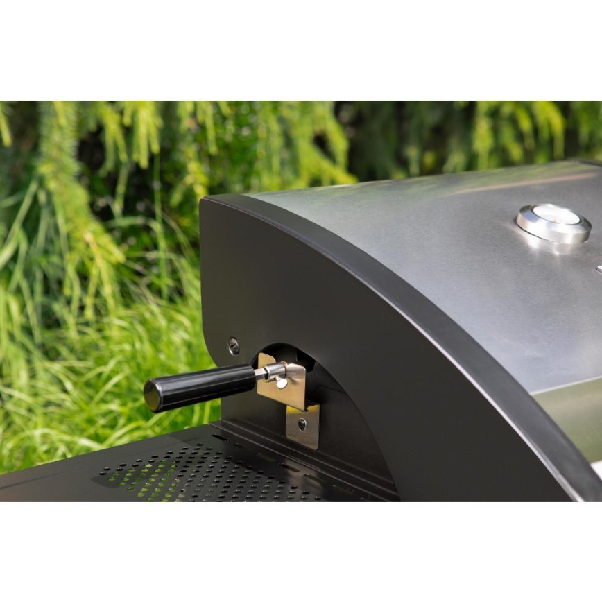 Fieldmann - Parrilla de gas 3x quemador cromo mate
