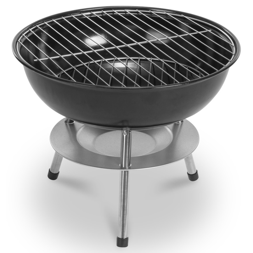 Fieldmann - Parrilla de mesa de carbón verde/negro