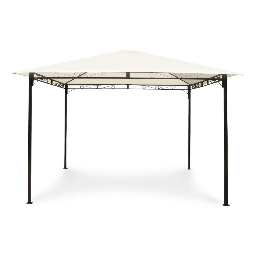 Fieldmann - Pérgola de jardín 3x3 m color crema