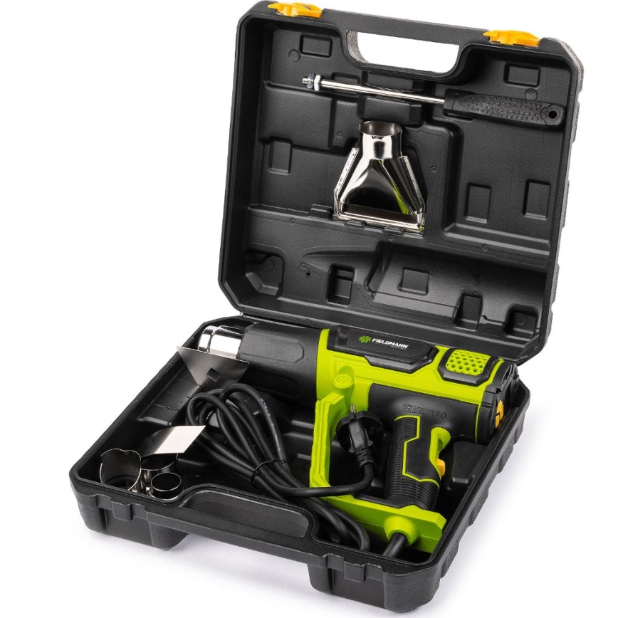 Fieldmann - Pistola de aire caliente con accesorios 2000W/230V