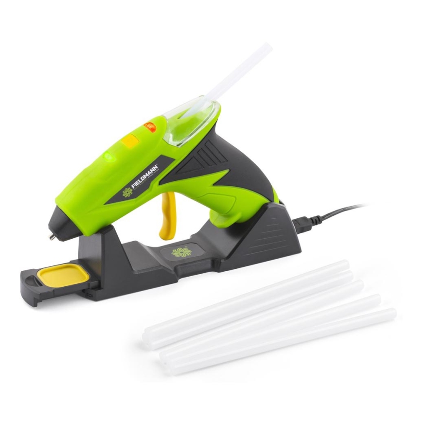 Fieldmann - Pistola de pegamento caliente inalámbrica 4V 1500 mAh verde