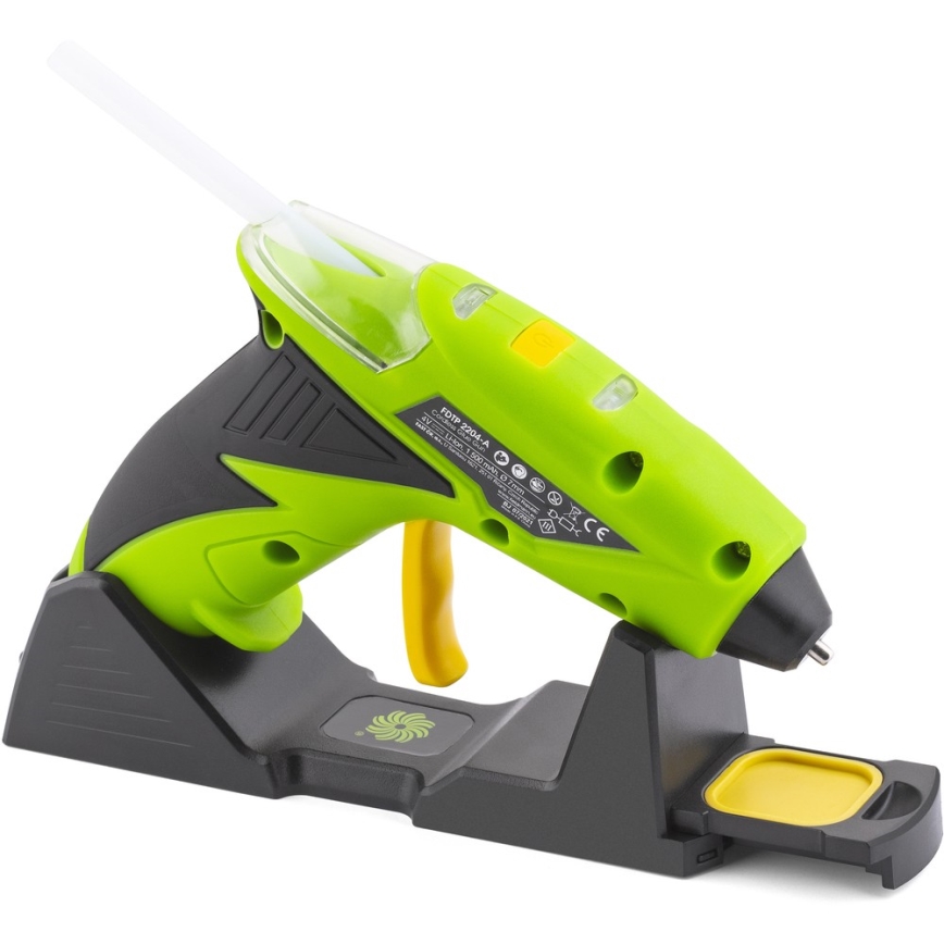 Fieldmann - Pistola de pegamento caliente inalámbrica 4V 1500 mAh verde