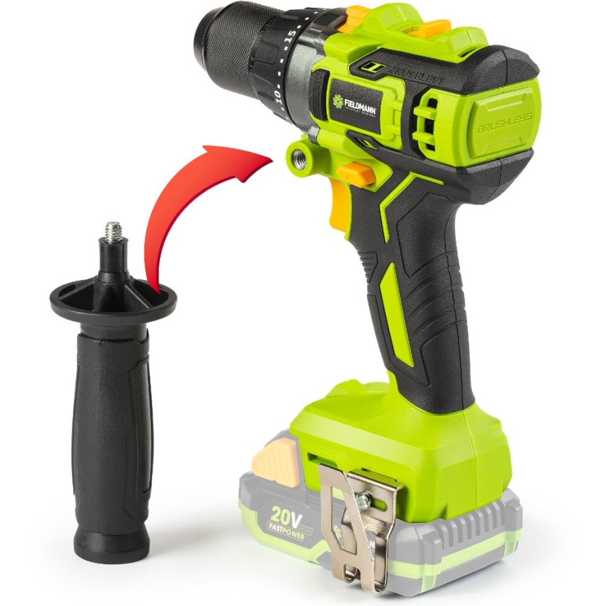 Fieldmann - Taladro percutor inalámbrico 20V