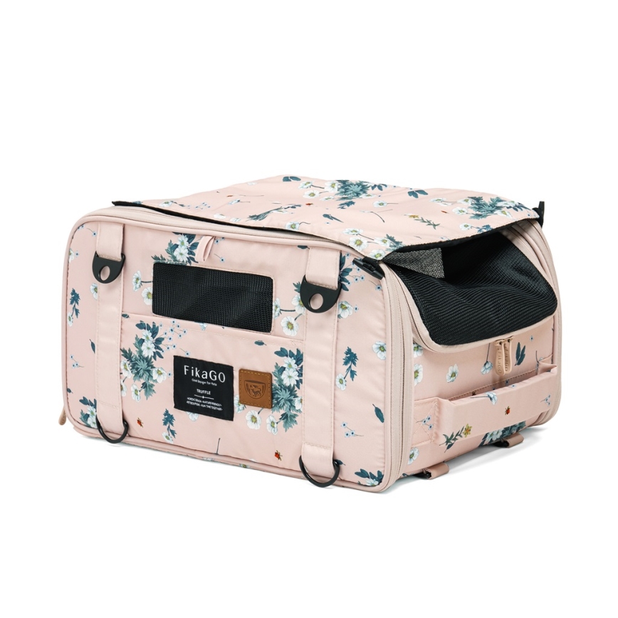 Fikago - Bolsa de transporte para perros y gatos TRUFFLE Artic Flor