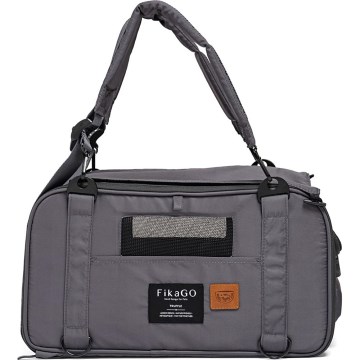 Fikago - Bolsa de transporte para perros y gatos TRUFFLE Grey