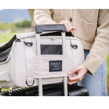 Fikago - Bolsa de transporte para perros y gatos TRUFFLE Grey