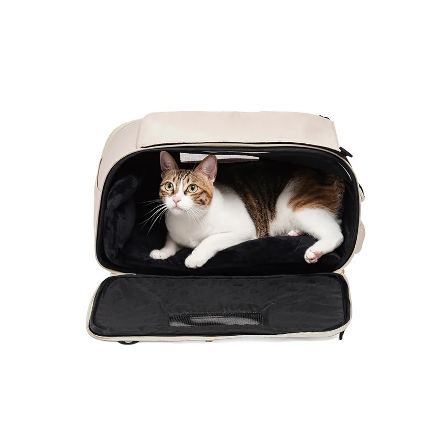 Fikago - Bolsa de transporte para perros y gatos TRUFFLE Grey