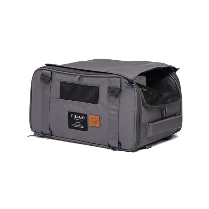 Fikago - Bolsa de transporte para perros y gatos TRUFFLE Grey