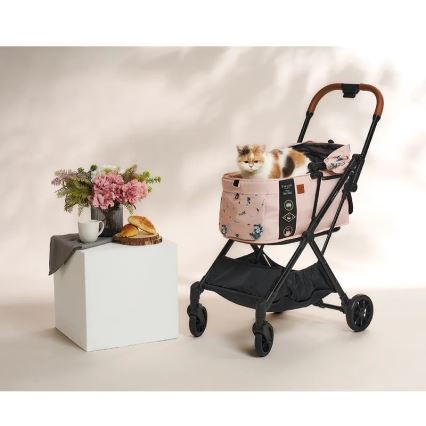 Fikago - Cochecito para perros y gatos FTG Artic Flor