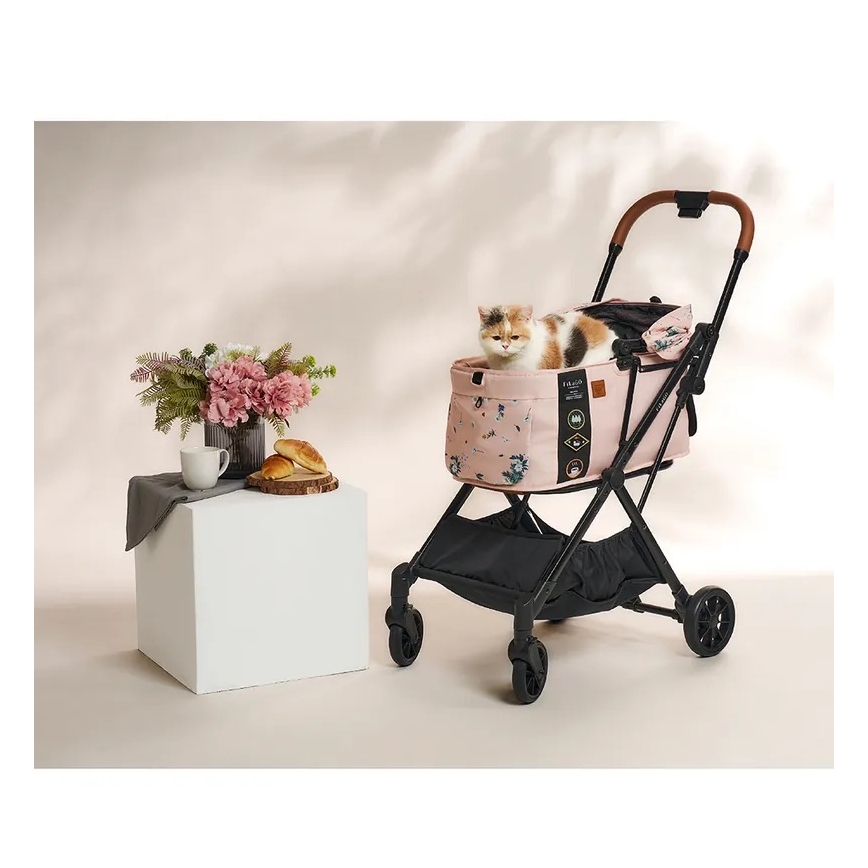 Fikago - Cochecito para perros y gatos FTG Artic Flor
