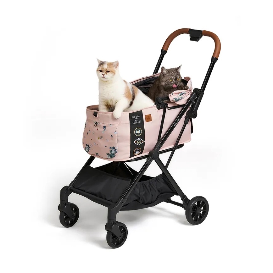 Fikago - Cochecito para perros y gatos FTG Artic Flor