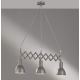 Fischer & Honsel 60273 - Lámpara colgante PULL 3xE27/40W/230V