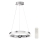 Fischer & Honsel 60280 - Lámpara de araña de suspensión con cable LED regulable TRIPOLI 1xLED/18W/230V