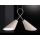 Fischer & Honsel 65170 - Lámpara suspendida con alambre SAGA 2xE27/12W/230V