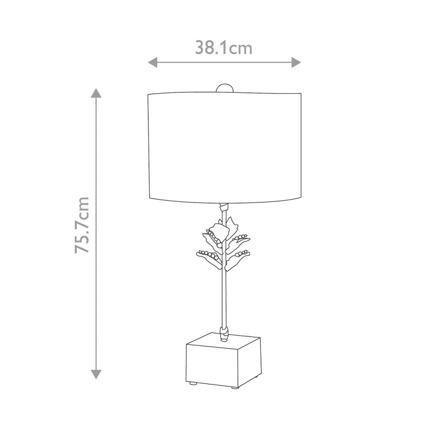 Flambeau - Lámpara de mesa CAMILIA 1xE27/60W/230V