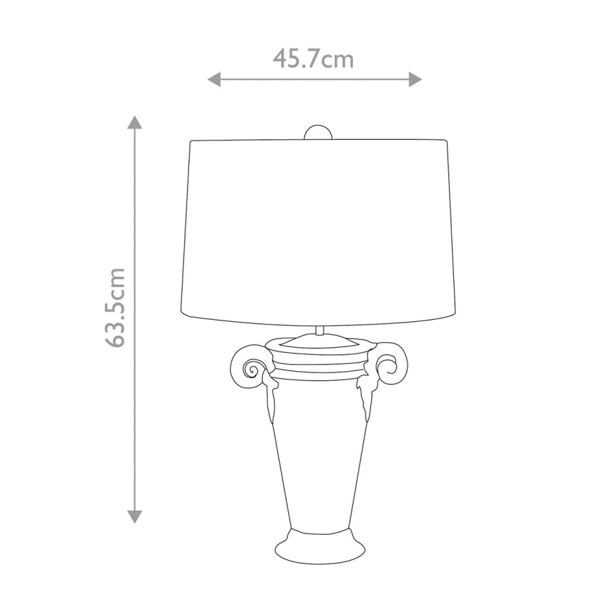 Flambeau - Lámpara de mesa GALLIER 1xE27/60W/230V