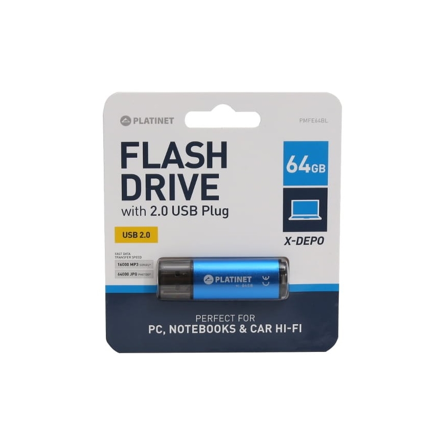 Flash Disk USB 64GB azul
