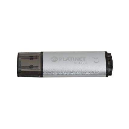 Flash Disk USB 64GB plateado