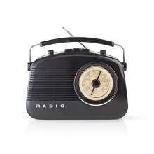 FM Radio 4,5W/230V color negro