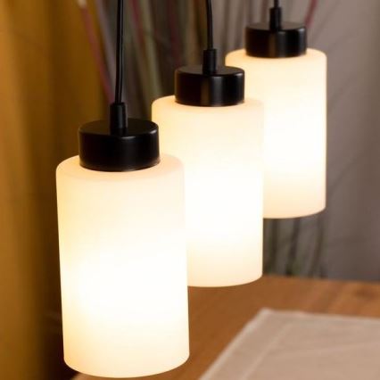 Lámpara de techo con cadena BOSCO 3xE27/60W/230V