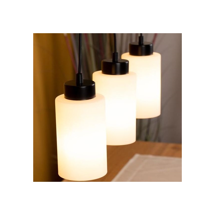 Lámpara de techo con cadena BOSCO 3xE27/60W/230V