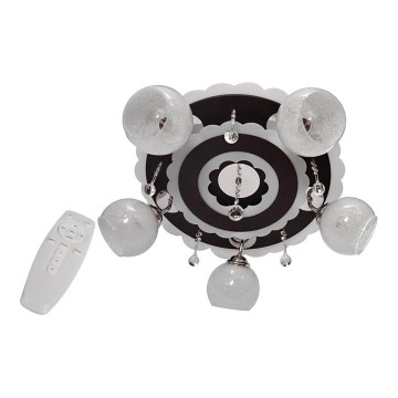 Foco ARONA 5xE27/15W/230V+LED negro
