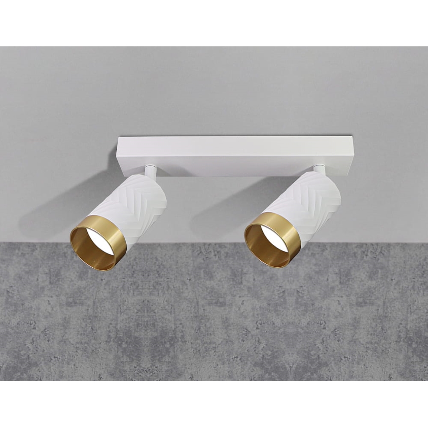 Foco ARRAS 2xGU10/10W/230V blanco