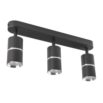 Foco BAMBOO 3xGU10/10W/230V negro
