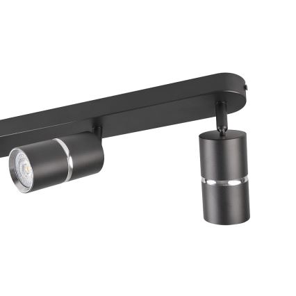 Foco BAMBOO 3xGU10/10W/230V negro