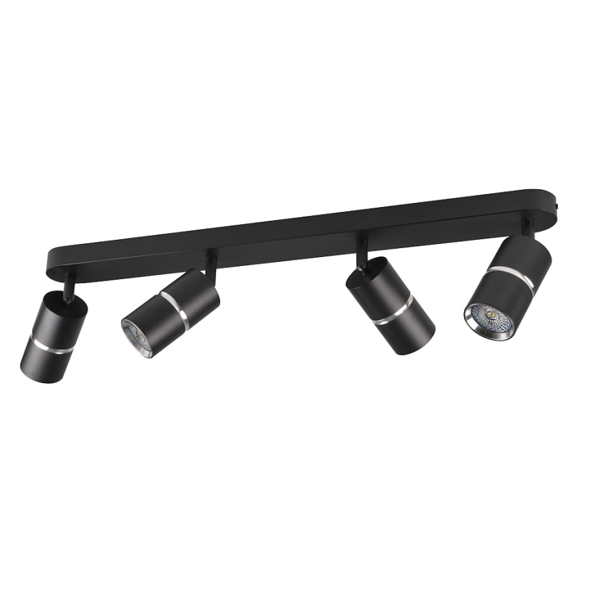 Foco BAMBOO 4xGU10/10W/230V negro