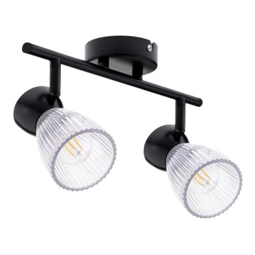 Foco BEST 2xE14/40W/230V negro