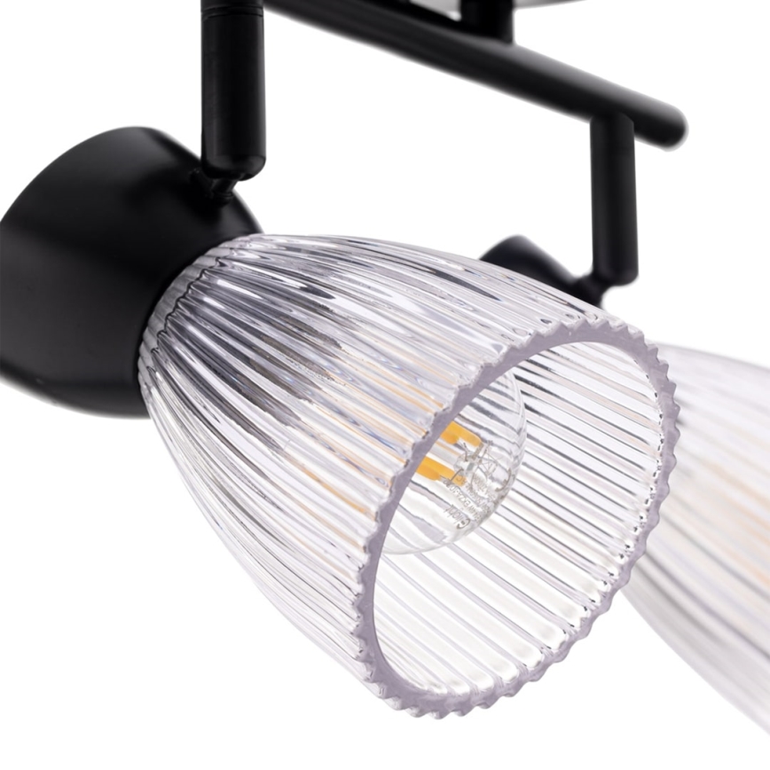 Foco BEST 2xE14/40W/230V negro