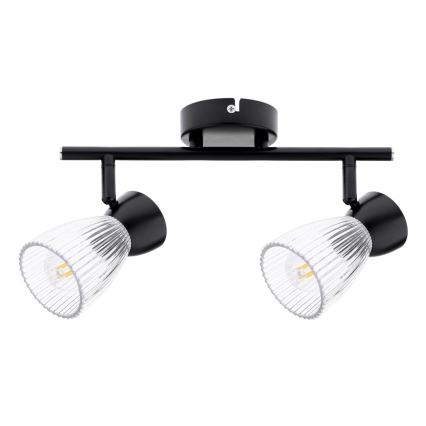 Foco BEST 2xE14/40W/230V negro