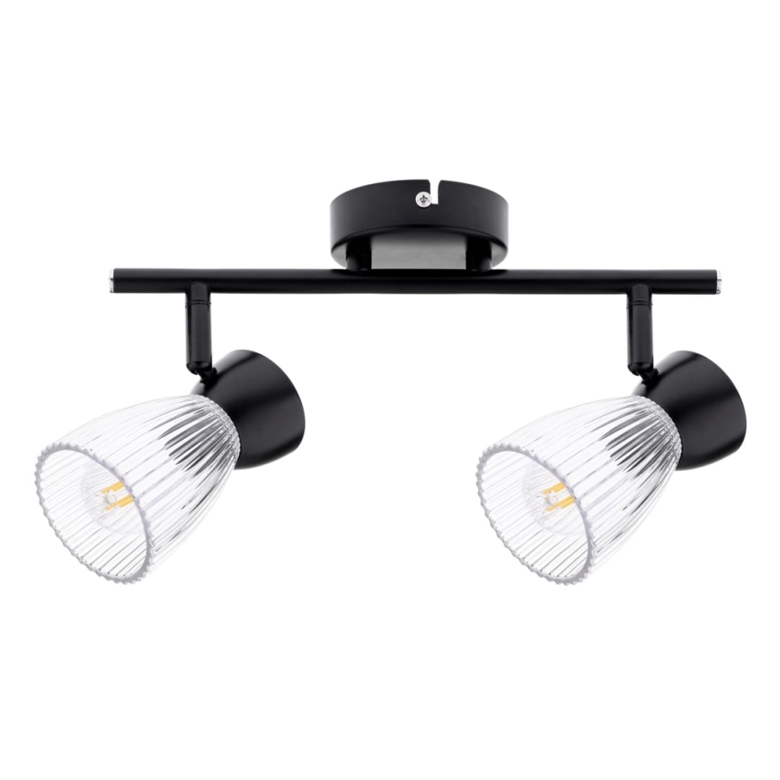 Foco BEST 2xE14/40W/230V negro