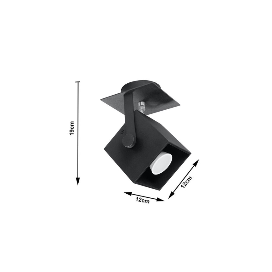 Foco CEDRA 1 1xGU10/40W/230V negro