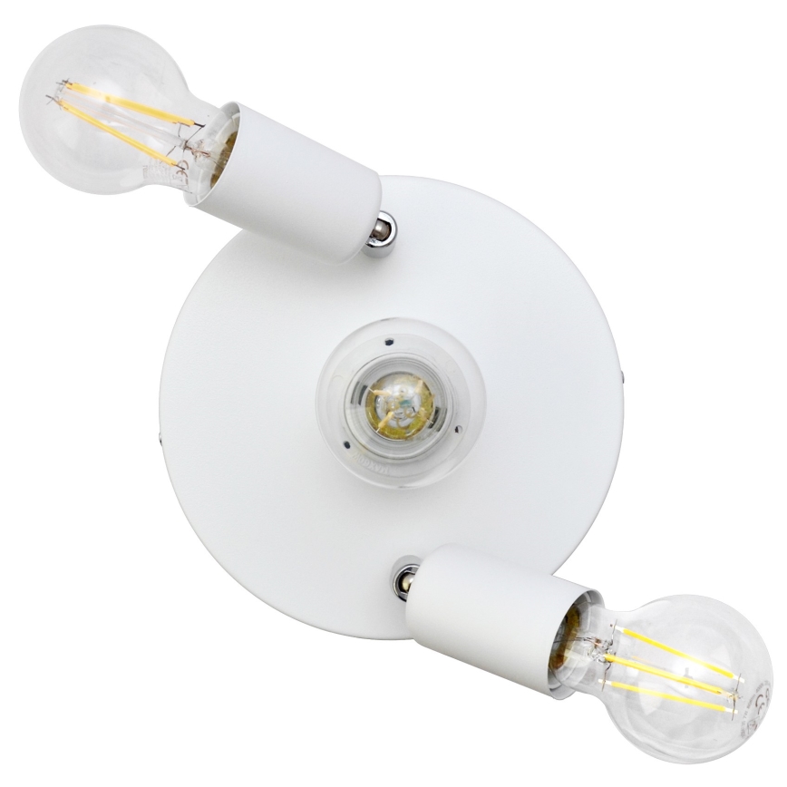 Foco CENTRO 3xE27/15W/230V blanco