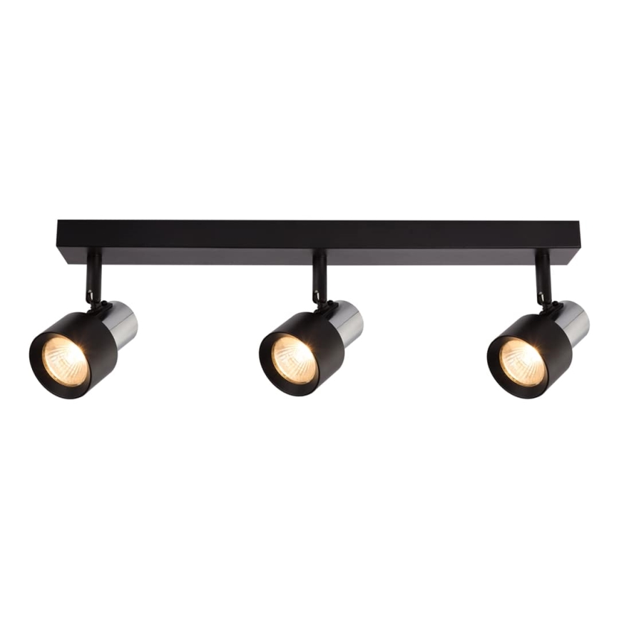 Foco CINO 3xGU10/8W/230V negro