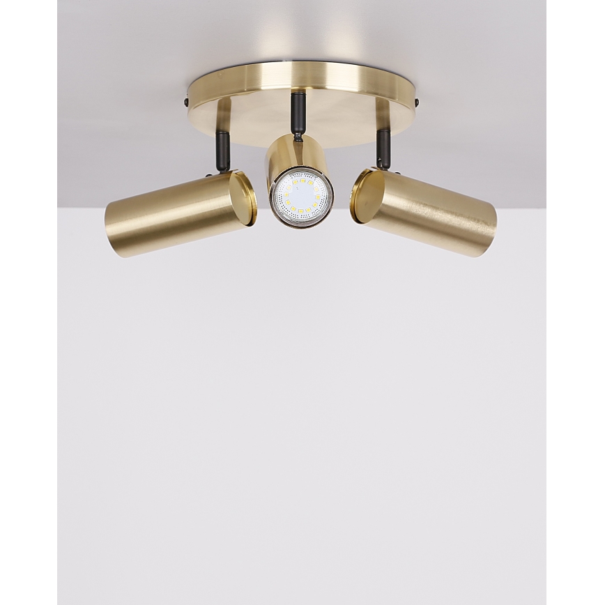 Foco COLLY 3xGU10/15W/230V dorado